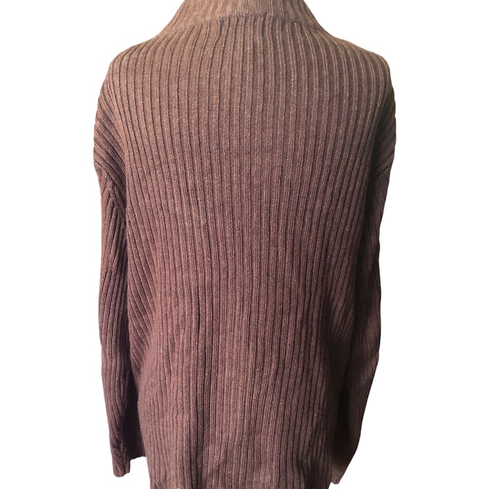 Vintage Designers Originals Studio Suede Brown Sweater 70s Grandmacore Jacket 1X - Picture 4 of 5